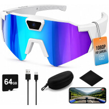 (#C, -) 4K Camera Bril - 1080P HD Video Zonnebril voor Sport