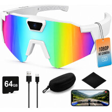 (#B, -) 4K Camera Bril - 1080P HD Video Zonnebril voor Sport