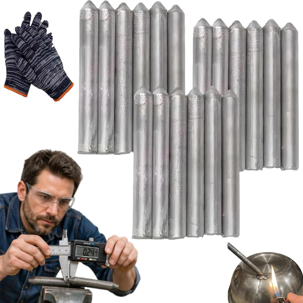 (18Pc, -) Low Temperature Universal Welding Rod, Lighter-Melt For Metal Repair 5437706462750
