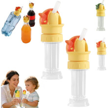 (Orange*2, -) Garrafa de água 2 em 1 com ventilador dobrável, 3 velocidades, branca