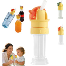 (Orange, -) Garrafa de água 2 em 1 com ventilador dobrável, 3 velocidades, branca