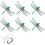 (Green, Style A) 3 οδηγοί, χάρακα ραψίματος 1