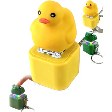 (Duck, -) Äänellä varustettu kurnuttava sammakkoavaimenperä, ladattava ahdistuksenlievityslelu