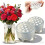 (2pcs White, -) Silicone Bloemschikrooster - Herbruikbaar Bloemengrid 1