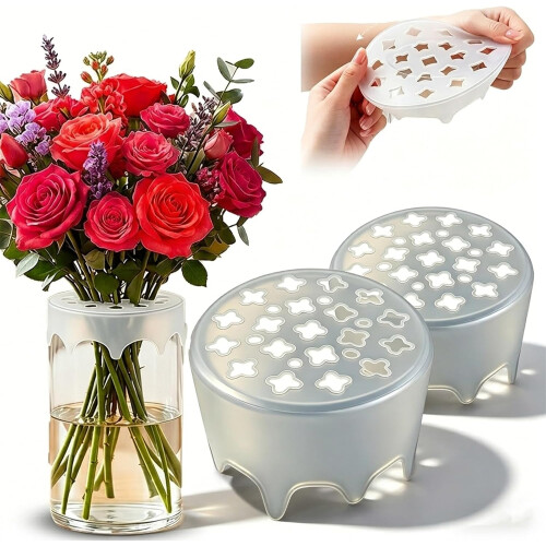 (2pcs White, -) Silicone Bloemschikrooster - Herbruikbaar Bloemengrid