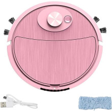 (Pink, -) Mini robot aspirateur voiture, mop