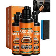 (3pcs, -) Auto Plastic Zwarte Lotion - Interieur en Exterieur Verzorger