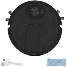 (Black, -) Mini robot aspirateur voiture, mop
