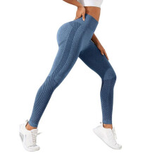 (Heather grey, Large) High Waist Tummy Control Yoga Pants - Breathable Peach Butt Scrunch Leggings Women's Sportswear