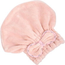 (Pink, -) Koraalfluweel Douchemuts - Superabsorberende Haarhanddoek