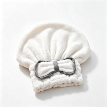 (White, -) Koraalfluweel Douchemuts - Superabsorberende Haarhanddoek