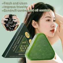 Usman Grass & Platycladus Shampoo Bar Hair Natural Hair Loss Strengthens Roots