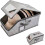 (Light gray, B) Stackable Baseball Cap Storage Box, Dust Proof Hat Organizer 1