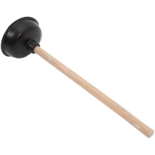 Heavy Duty Bathroom Drain Plunger with Ergonomic Handle