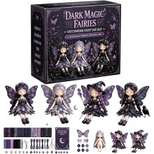 (D, -) Kit de costura de hadas de flores, set de 4