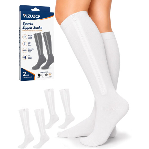 (Classic-2pcsi, XX-Large) Chaussettes compression, sport