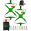 (Green, -) Sangle bagages, ajustable, 2 pièces 1
