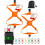 (Orange, -) Sangle bagages, ajustable, 2 pièces 1