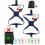 (Dark Blue, -) Sangle bagages, ajustable, 2 pièces 1