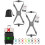 (Gray, -) Sangle bagages, ajustable, 2 pièces 1