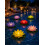 (6pcs-D, -) Solar Lily Floating Pool Lights, Glowing Artificial Lotus Lantern 1