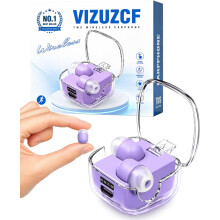 (Purple, -) Mini Invisible Wireless -nappikuulokkeet, Tiny Sleep -nappikuulokkeet