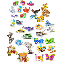 (5pcs, -) 3D-paperinen hyönteispalapeli, 25/100 kpl, tee-se-itse-kokoonpanoaskartelu