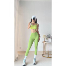 (Aurora blue, M (95-110 lbs)) High-Waisted Quick-Dry Cropped Yoga Pants - Seamless Base Layer for Spring & Autumn