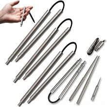 (3PCS, -) 5-in-1 Titan Essstäbchen & Fidget Tool, Kollapsibel, Camping, Wandern, Büro, Stressabbau, 1 Stk