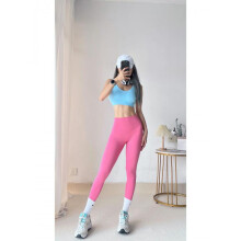 (Apple green, L (110-125 lbs)) High-Waisted Quick-Dry Cropped Yoga Pants - Seamless Base Layer for Spring & Autumn
