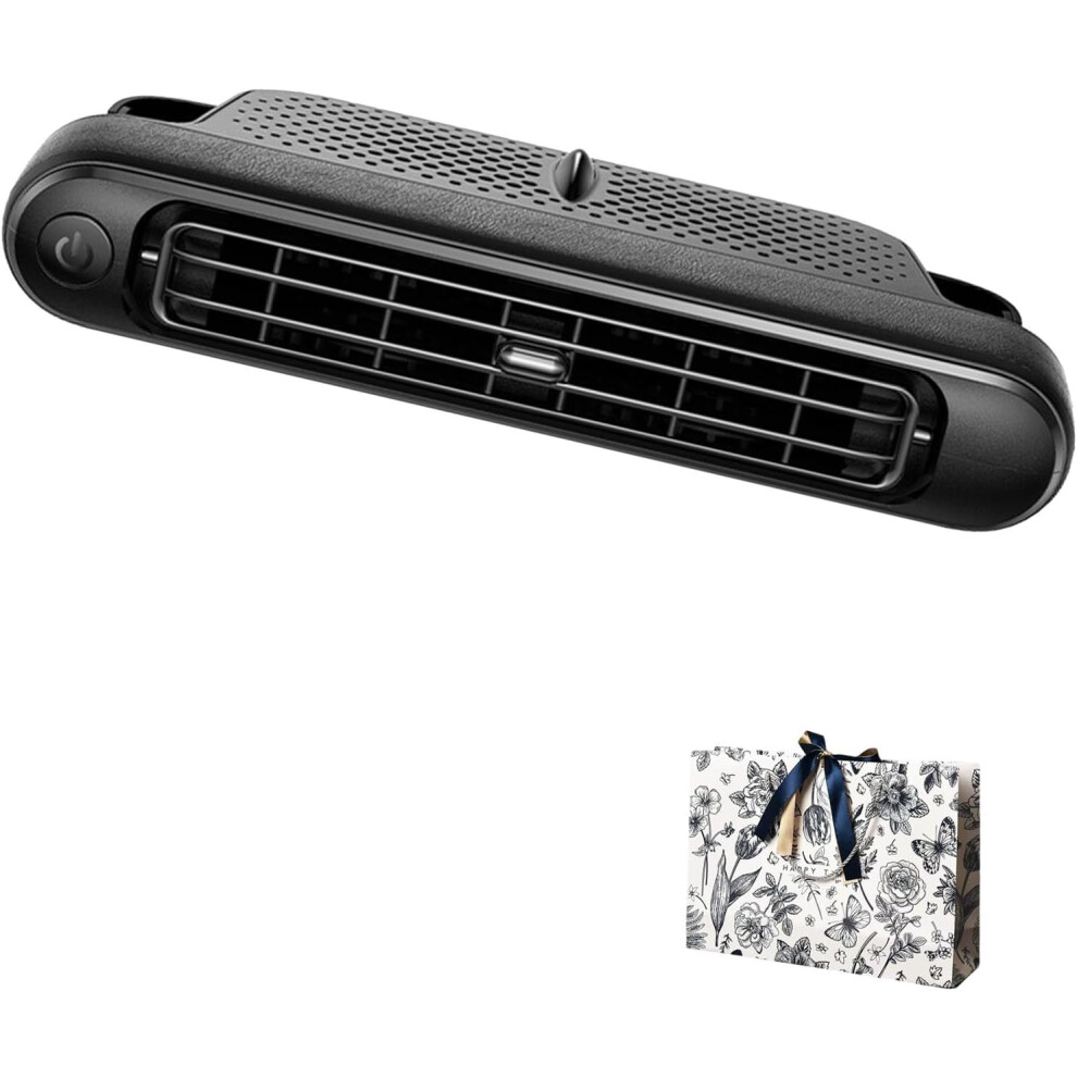 ( B, -) Usb Car Headrest Cooling Fan With 3 Speeds, Backseat Air Circulator Black 5437706481645