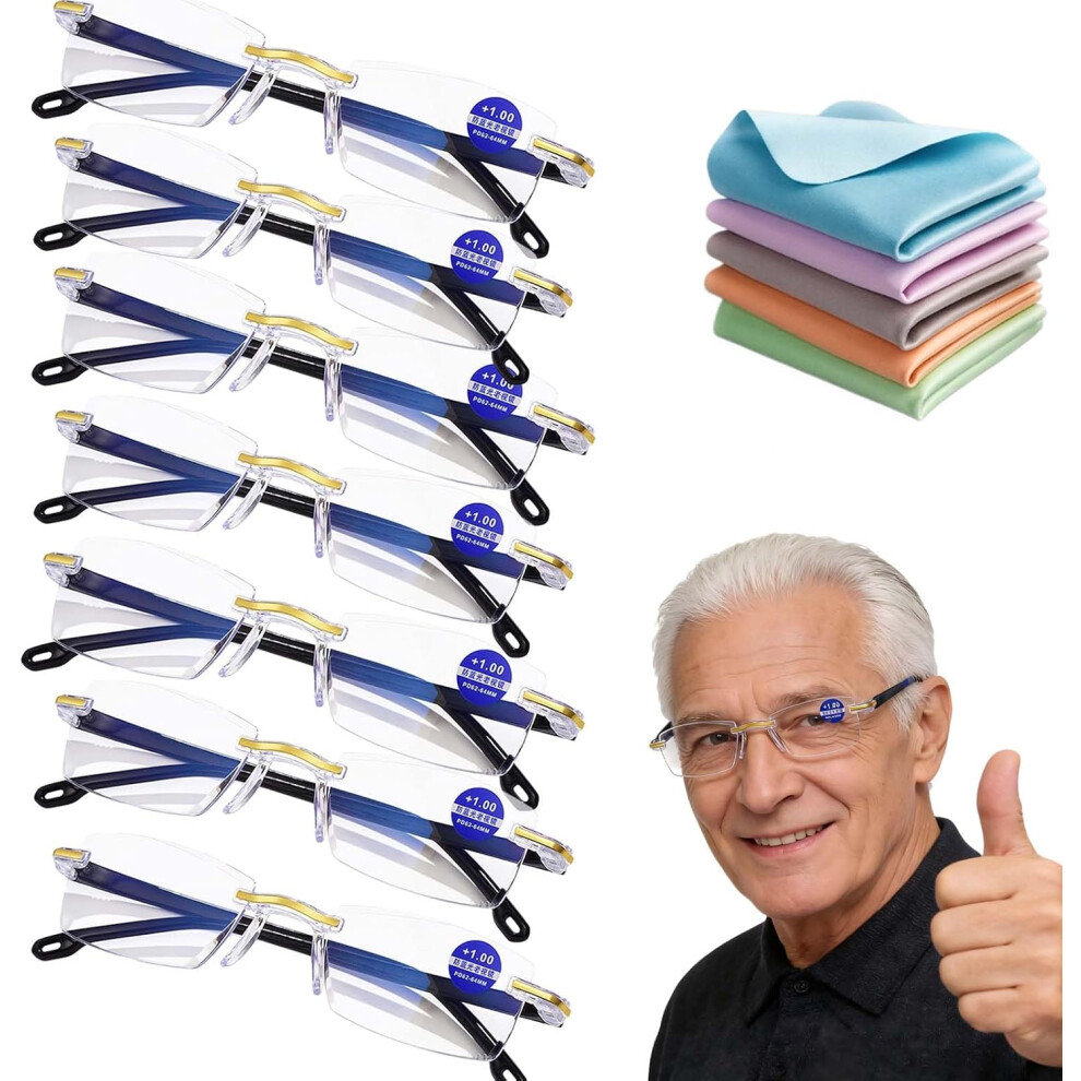 Oimg (7Pc, -) Self Adjusting Intelligent Dual Focus Reading Glasses, Auto Focus