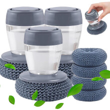 (3pc, -) 2026 Komfortgriff Seifenspender, Küchenbürste, Ergonomisch, Töpfe, Pfannen, 1 Stück, Reinigung