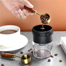 4x Stainless Steel Coffee Scoop for Ground Coffee, 15ml Coffee Measuring Scoop with Woodle Handle Coffee Spoons-A