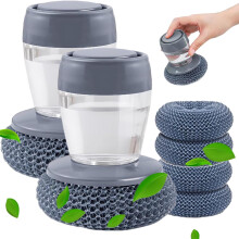 (2pc, -) 2026 Komfortgriff Seifenspender, Küchenbürste, Ergonomisch, Töpfe, Pfannen, 1 Stück, Reinigung