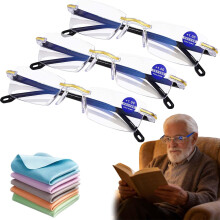 (3pcs, -) 2026 Blauwe Automatische Focus Bril - Verstelbare Leesbril