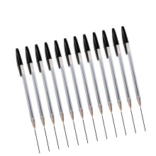 Stylo à bille 1.0mm stylo en plastique longue durée stylo-Noir