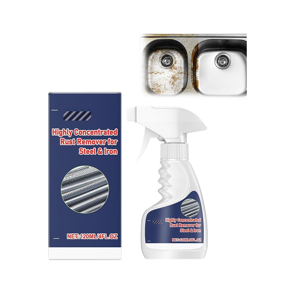 (1Pc, -) 2026 Rust Remover Spray For Metal, Highly Concentrated 4 Fl Oz 5437706488972