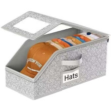(1pc, -) Stackable Hat Organiser for Baseball Caps, Breathable Cap Storage Box