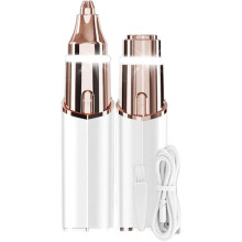 (Pearl White, -) Tondeuse visage femme, rechargeable, waterproof