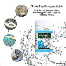 100pcs Chlorine Tablets for Swimming Pool Hot Tub Cleaning Long Lasting Bacteria Control Floating Water Treatment Chemicals