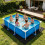 (Black, -) 10x10ft Rectangular Pool Ladder Mat, Thick Under Pool Padding 3