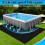 (Black, -) 10x10ft Rectangular Pool Ladder Mat, Thick Under Pool Padding 5