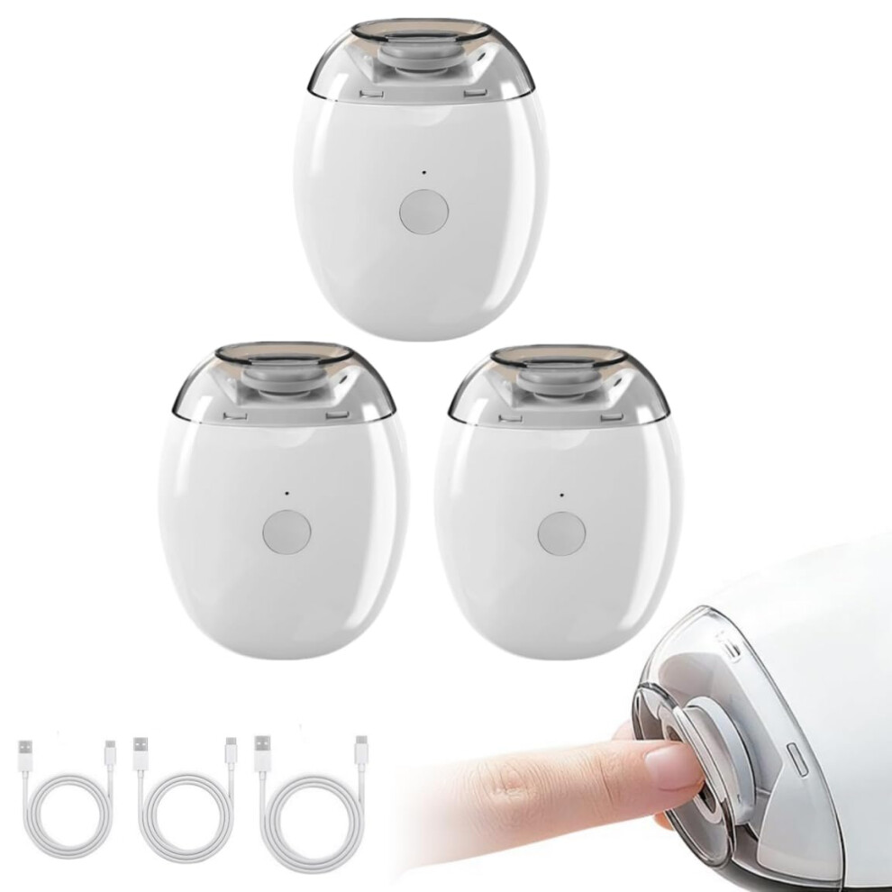 Oimg (3Pcs, -) 2026 Electric Automatic Nail Clipper, 3-In-1 Rechargeable Grinder