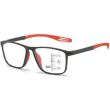 (Red, -) Blauwlicht Blokkerende Leesbril - TR90 Frame, Antislip