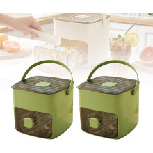 (2 pcs green, -) Eiswürfelform, Deckel, Behälter, Portable, Spender, Whiskey, Getränke, Weiß, Küche, Kühlschrank
