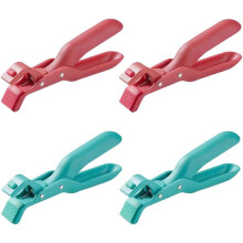 (4 pack, -) Pachet de 2 clești pentru prinderea plitei, clemă anti-opărire din silicon pentru bol