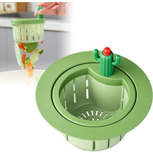 (Green, -) Cactus Gootsteen Zeef - 2 Stuks Groene Keukenfilter