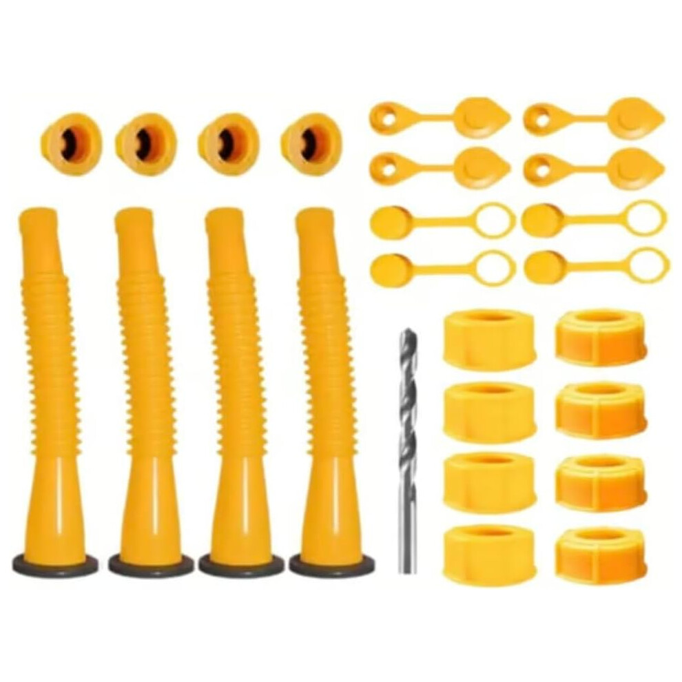 (4 Set, -) Gas Can Spout Replacement, Anti-Spill Nozzle For Most Cans 5437706494799