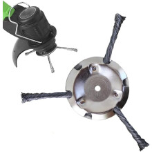 (1 pc(6 Blades), -) Tête coupe-herbe acier, 6 pouces